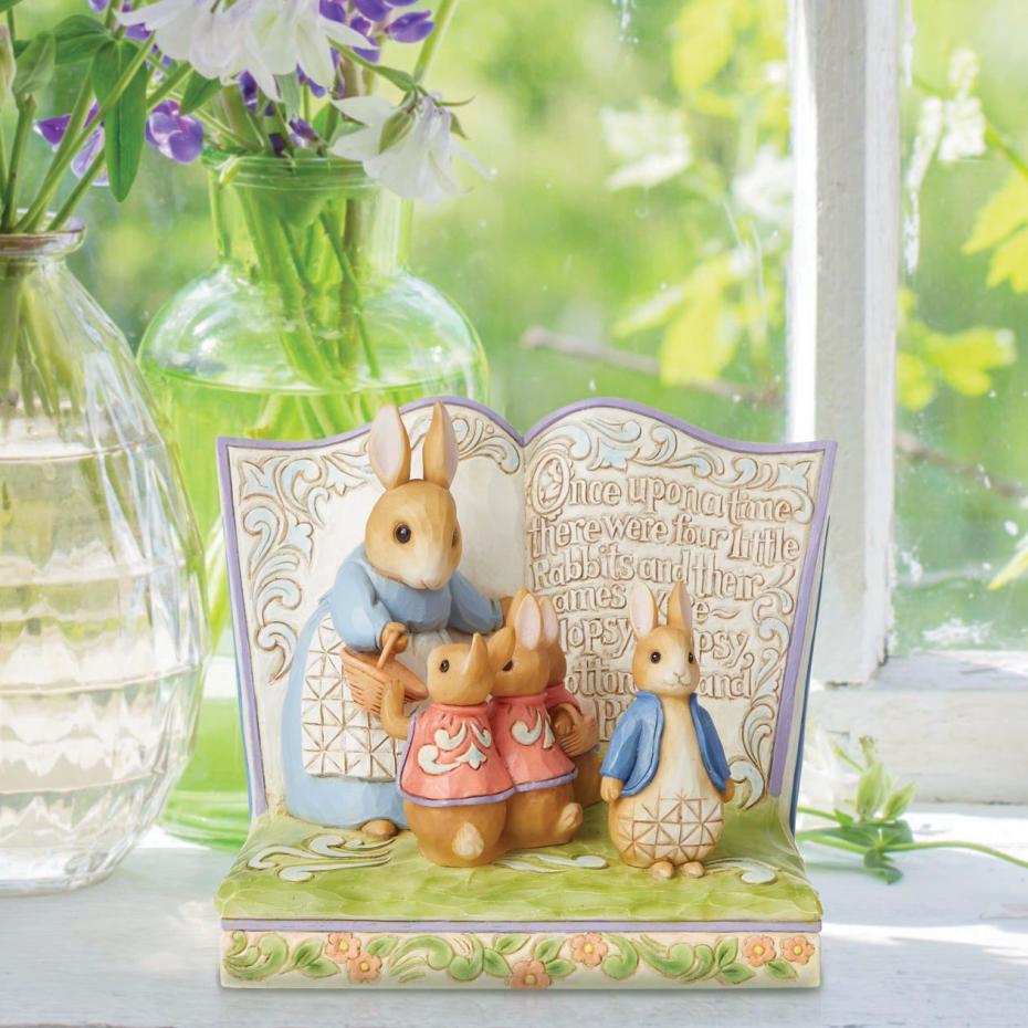 Once Upon A Time There Were Four Little Rabbits Storybook Figurine £49.95 SRP